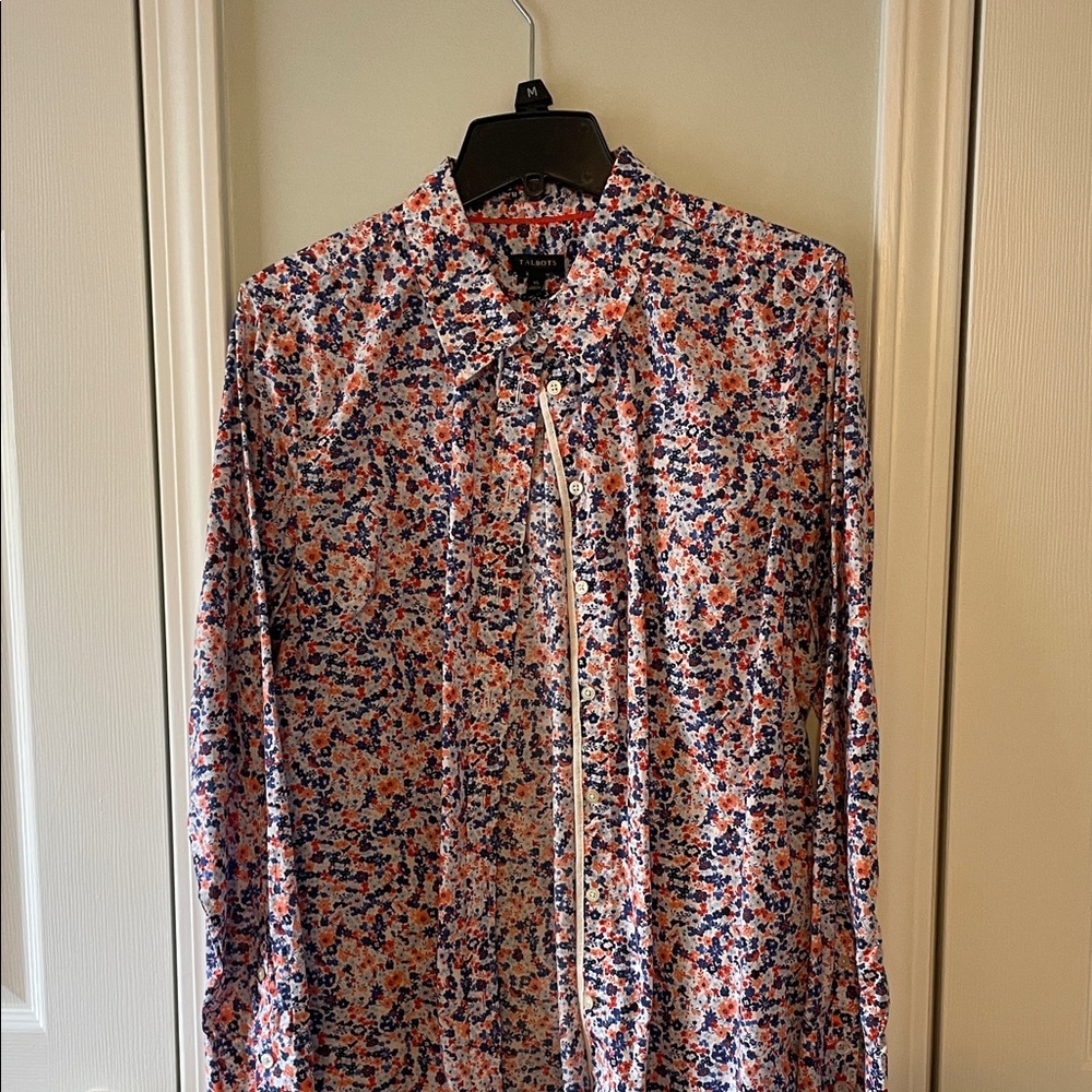 Talbots Multicolor Floral Blouse